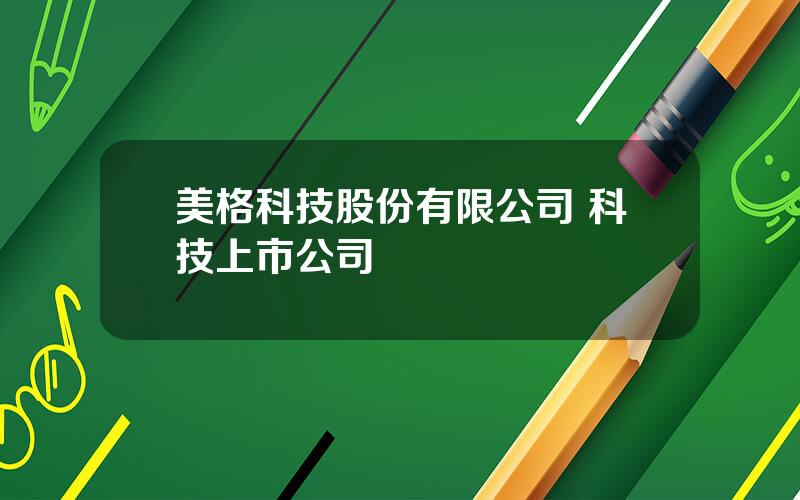 美格科技股份有限公司 科技上市公司